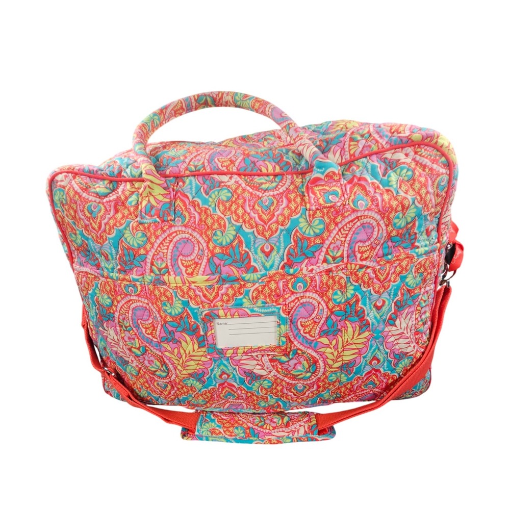 Vera Bradley Grand Traveler Bag retired Paisley in Paradise Carry On Weekender
